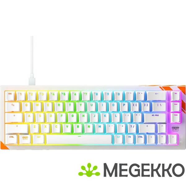 Grote foto cherry xtrfy k5 pro 65 wit tmr gaming toetsenbord computers en software overige computers en software