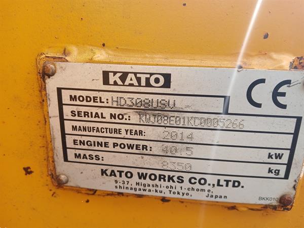 Grote foto kato midi kraan 8.5 ton met kantelstuk op de bak doe het zelf en verbouw kranen en graafmachines