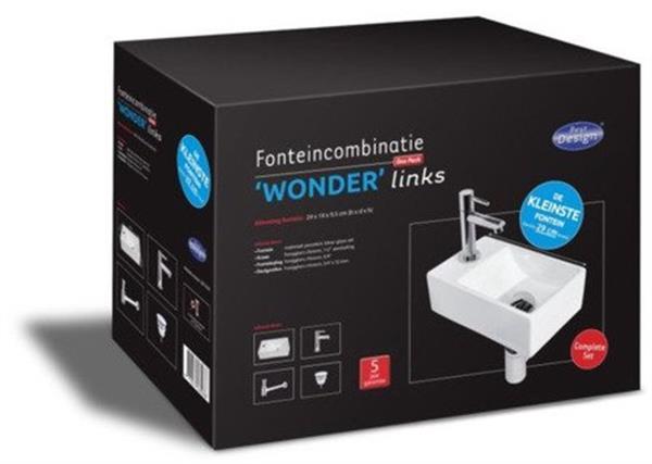 Grote foto best design fonteinset wonder 29x18cm doe het zelf en verbouw sanitair