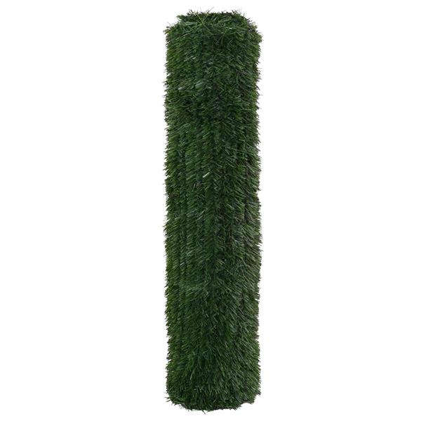 Grote foto vidaxl kunstmatige omheining donkergroen 1 5 x 3 m pvc en staal tuin en terras sierplanten