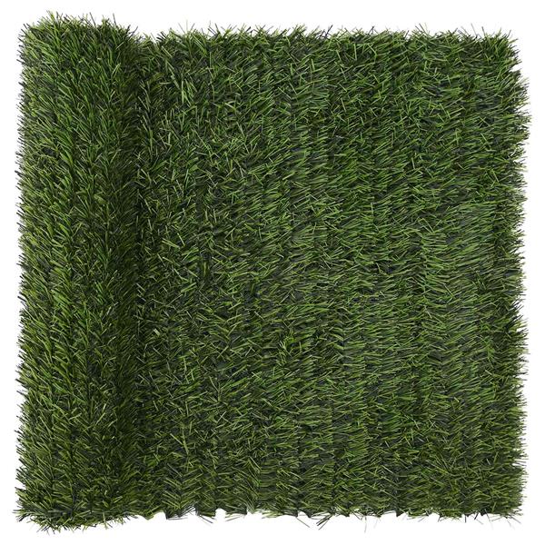 Grote foto vidaxl kunstmatige omheining lichtgroen 1 x 4 m pvc en staal tuin en terras sierplanten
