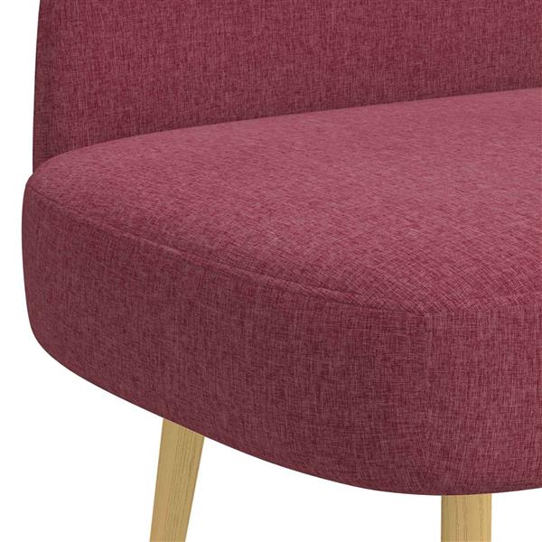 Grote foto vidaxl beklede bank met rugleuning wijnrood 110 x 60 x 76 cm polyester huis en inrichting overige huis en inrichting
