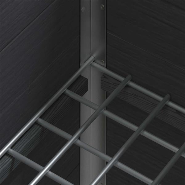 Grote foto vidaxl verhoogde plantenbak grijs 100 x 30 x 22 cm wpc en aluminium tuin en terras overige tuin en terras