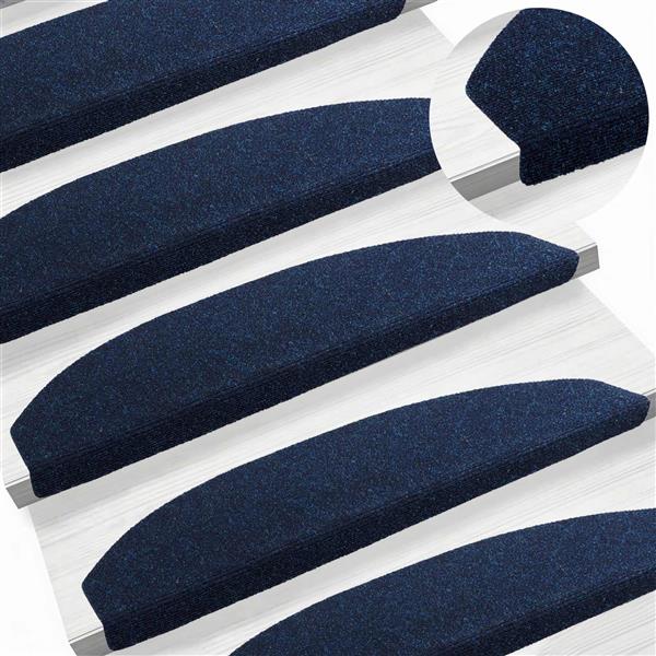 Grote foto vidaxl zelfklevende trapmatten 15 pcs marineblauw 80 x 24 5 x 3 5 cm huis en inrichting overige huis en inrichting