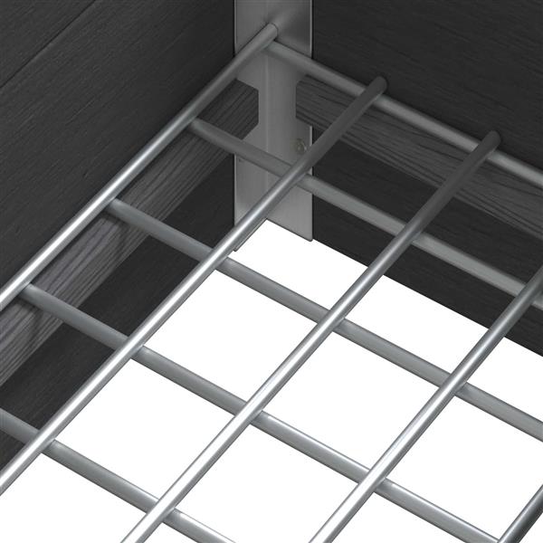 Grote foto vidaxl verhoogde plantenbak grijs 75 x 30 x 22 cm wpc en aluminium tuin en terras overige tuin en terras