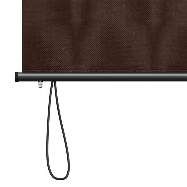 Grote foto vidaxl rolgordijn bruin 100 x 250 cm stof en aluminium huis en inrichting gordijnen en lamellen