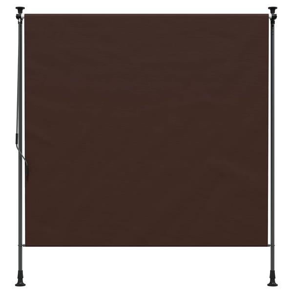 Grote foto vidaxl buiten rolgordijn bruin 200 x 270 cm tuin en terras overige tuin en terras