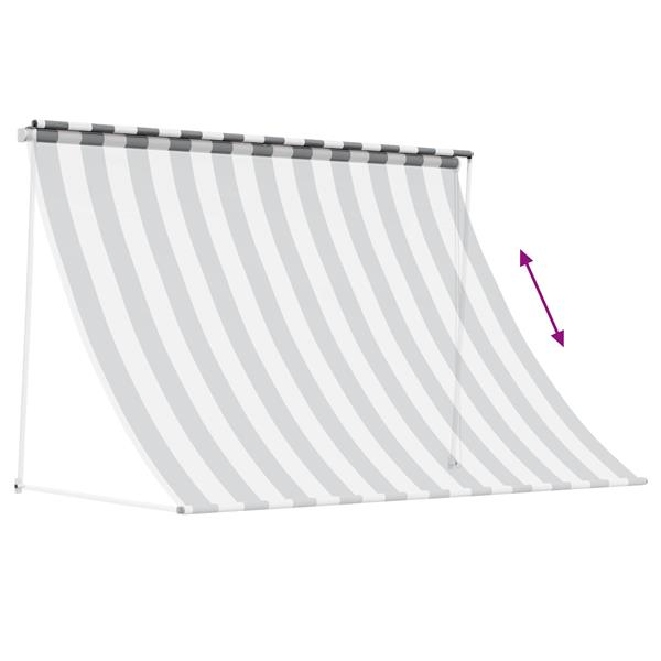 Grote foto vidaxl markies antraciet en wit 350 x 150 cm tuin en terras overige tuin en terras
