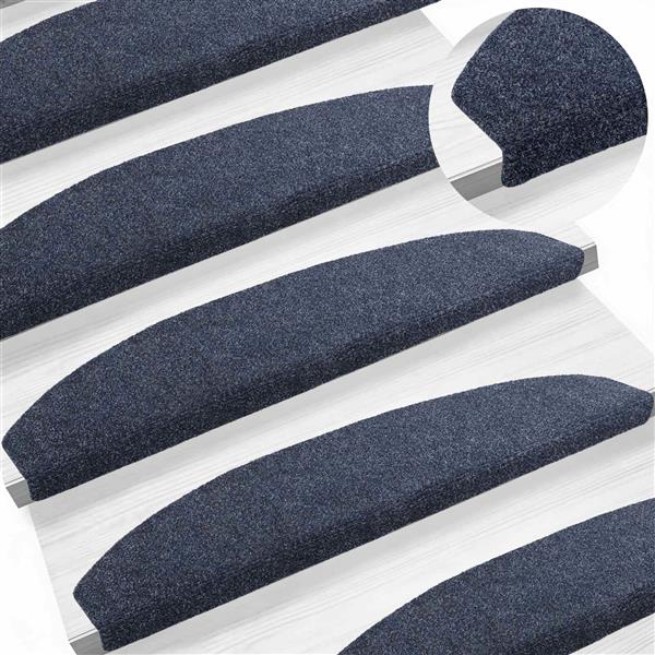 Grote foto vidaxl zelfklevende trapmatten 15 pcs blauw 80 x 24 5 x 3 5 cm huis en inrichting overige huis en inrichting