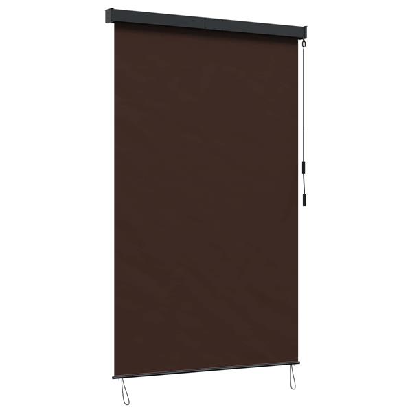Grote foto vidaxl rolgordijn bruin 60 x 250 cm stof en aluminium huis en inrichting gordijnen en lamellen