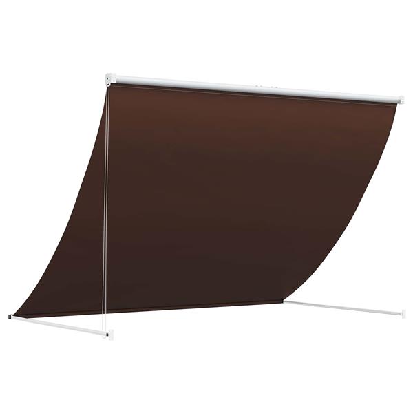 Grote foto vidaxl markies bruin 350 x 150 cm 180 g m polyester met pu coating tuin en terras overige tuin en terras