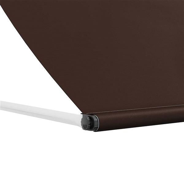 Grote foto vidaxl markies bruin 100 x 150 cm 180 g m polyester met pu coating tuin en terras overige tuin en terras