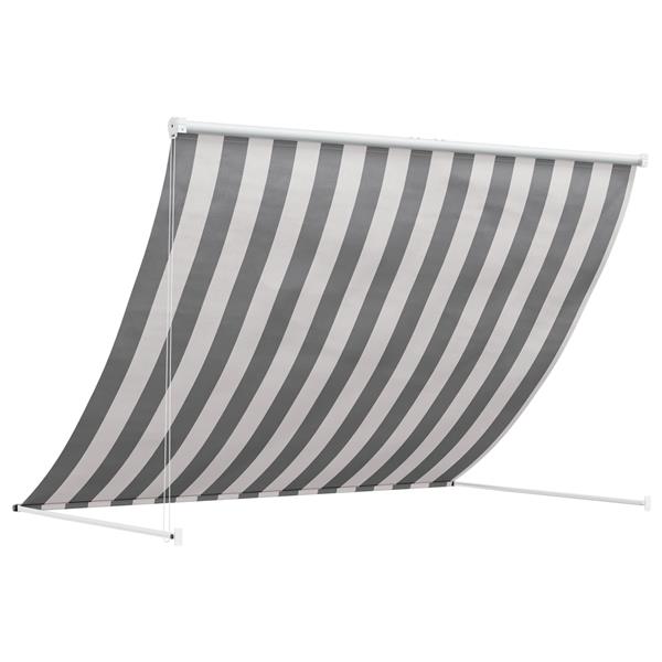 Grote foto vidaxl markies antraciet en wit 250 x 150 cm tuin en terras overige tuin en terras
