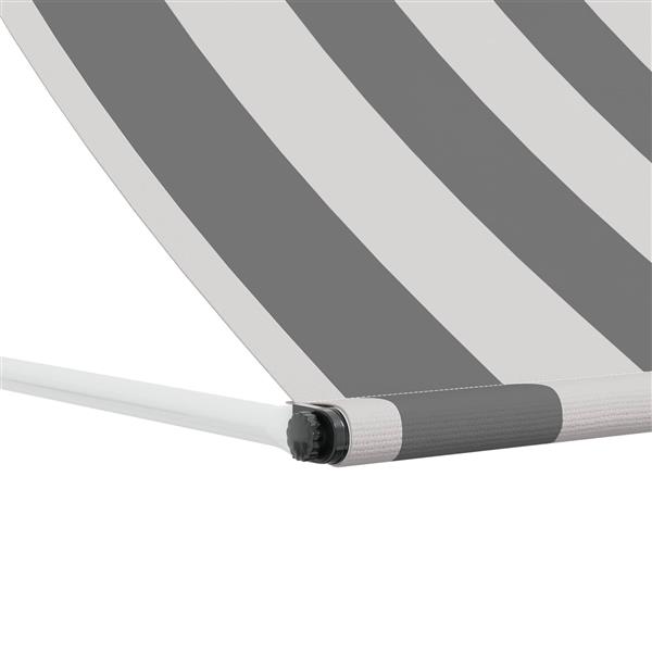 Grote foto vidaxl markies antraciet en wit 150 x 150 cm tuin en terras overige tuin en terras