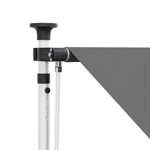 Grote foto vidaxl handmatig uitschuifbare luifel lichtgrijs 150 cm tuin en terras overige tuin en terras