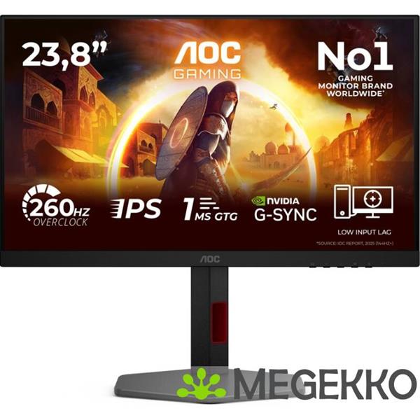 Grote foto aoc g4 24g4zr 23.8 full hd 260hz ips monitor computers en software overige computers en software