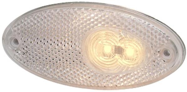 Grote foto hella breedtelicht led met reflector ovaal opbouw wit caravans en kamperen caravan accessoires