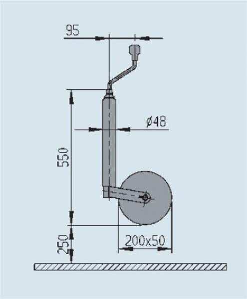 Grote foto al ko neuswiel plus stalen velg 200x50mm 48mm caravans en kamperen caravan accessoires