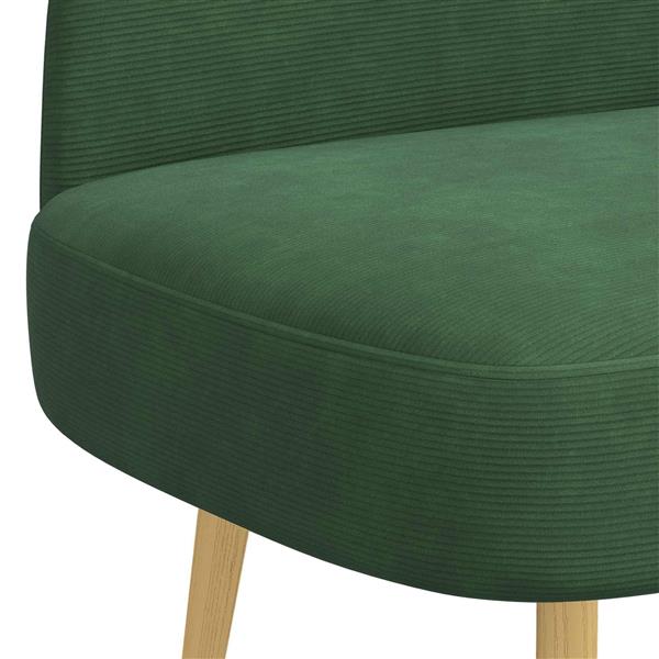 Grote foto vidaxl beklede bank met rugleuning jungle groen 110 x 60 x 76 cm huis en inrichting overige huis en inrichting