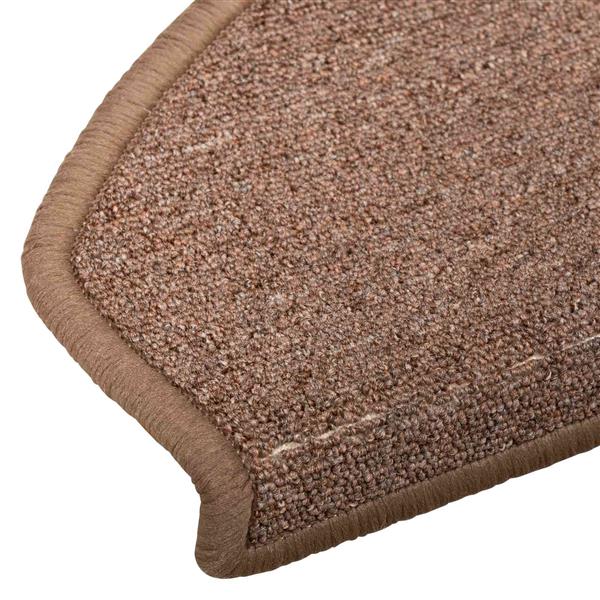 Grote foto vidaxl zelfklevende trapmatten 15 pcs bruin 80 x 24 5 x 3 5 cm huis en inrichting overige huis en inrichting