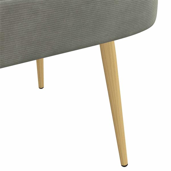 Grote foto vidaxl beklede bank met rugleuning lichtgrijs 110 x 60 x 76 cm huis en inrichting overige huis en inrichting