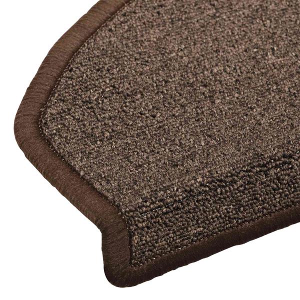 Grote foto vidaxl zelfklevende trapmatten 15 pcs koffiebruin 80 x 24 5 x 3 5 cm huis en inrichting overige huis en inrichting