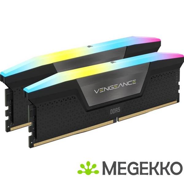 Grote foto corsair ddr5 vengeance rgb 2x32gb 6000 computers en software harde schijven