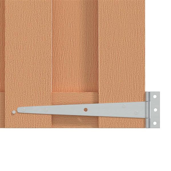 Grote foto vidaxl tuinpoort 100 x 80 cm wpc en aluminium bruin tuin en terras hekken en schuttingen