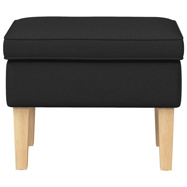 Grote foto vidaxl voetenbank zwart 55 x 35 x 41 cm stof huis en inrichting stoelen