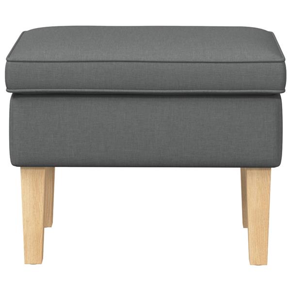 Grote foto vidaxl voetenbank donkergrijs 55 x 35 x 41 cm stof huis en inrichting stoelen