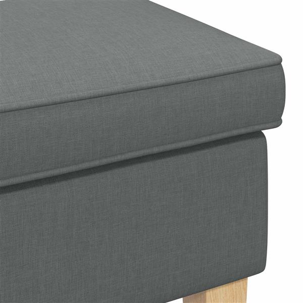 Grote foto vidaxl voetenbank donkergrijs 55 x 35 x 41 cm stof huis en inrichting stoelen