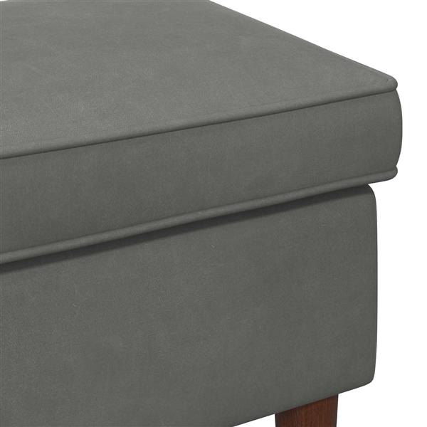 Grote foto vidaxl voetenbank donkergrijs 55 x 35 x 41 cm fluweel huis en inrichting stoelen