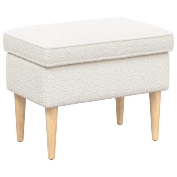 Grote foto vidaxl voetenbank cr mekleurig 55 x 35 x 41 cm boucl huis en inrichting stoelen