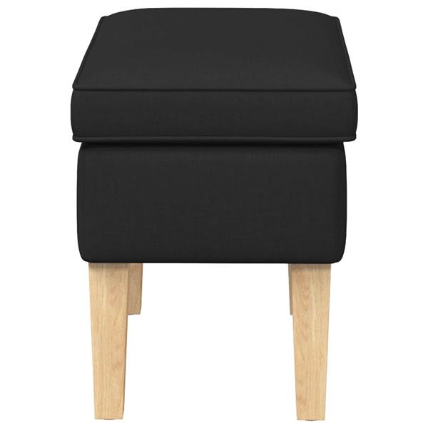 Grote foto vidaxl voetenbank zwart 55 x 35 x 41 cm stof huis en inrichting stoelen
