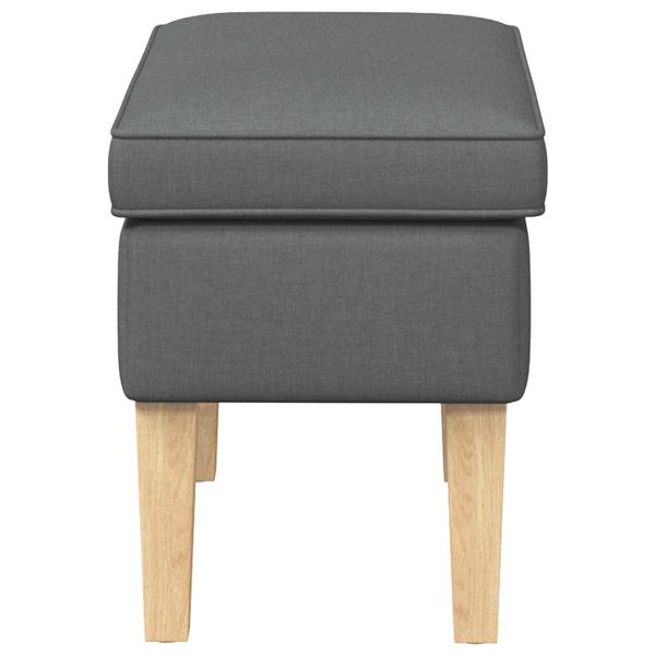 Grote foto vidaxl voetenbank donkergrijs 55 x 35 x 41 cm stof huis en inrichting stoelen