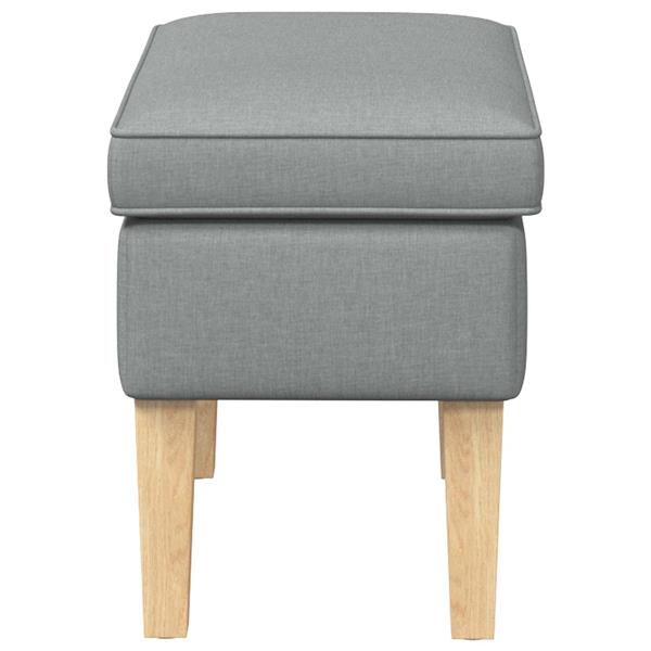 Grote foto vidaxl voetenbank lichtgrijs 55 x 35 x 41 cm stof huis en inrichting stoelen