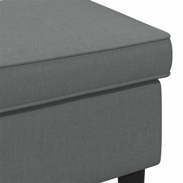 Grote foto vidaxl voetenbank donkergrijs 55 x 35 x 41 cm stof huis en inrichting stoelen