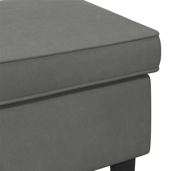 Grote foto vidaxl voetenbank donkergrijs 55 x 35 x 41 cm fluweel huis en inrichting stoelen
