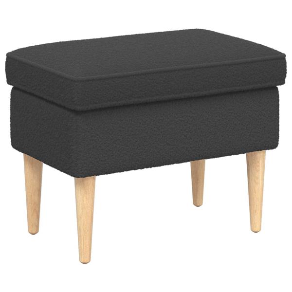 Grote foto vidaxl voetenbank donkergrijs 55 x 35 x 41 cm boucl huis en inrichting stoelen
