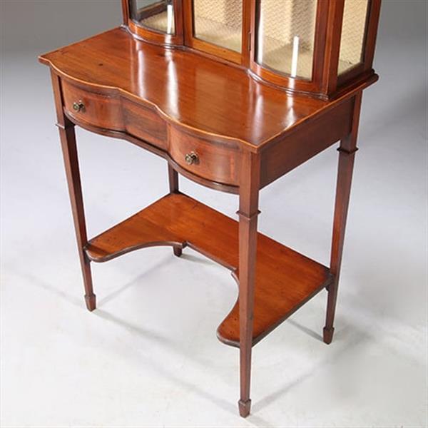 Grote foto stel van 2 kleine identieke vitrines ca 1900 engeland no.922870. antiek en kunst stoelen en banken