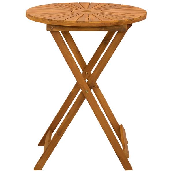Grote foto vidaxl vouw tuin tafel naturel 60 x 75 cm massief acaciahout tuin en terras tuinmeubelen
