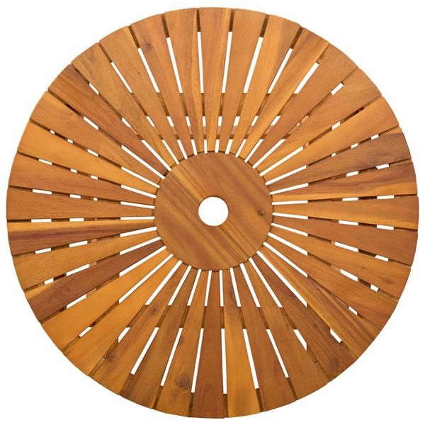 Grote foto vidaxl vouw tuin tafel naturel 70 x 75 cm massief acaciahout tuin en terras tuinmeubelen