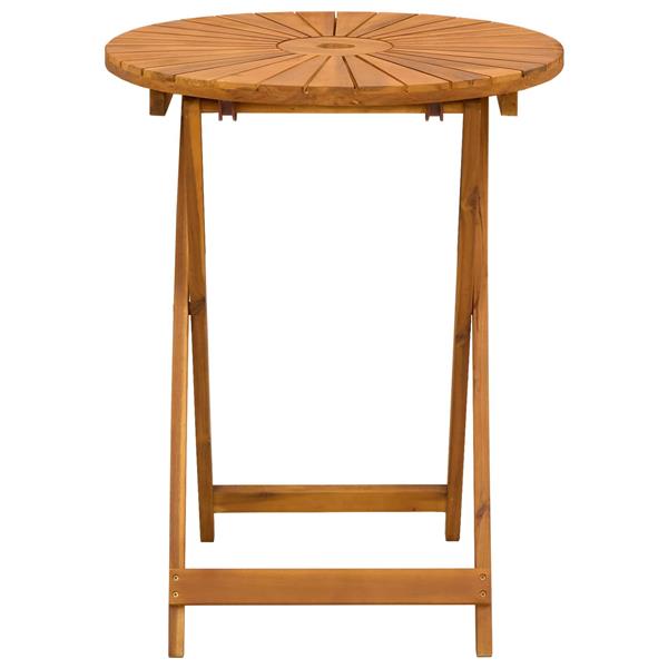 Grote foto vidaxl vouw tuin tafel naturel 60 x 75 cm massief acaciahout tuin en terras tuinmeubelen