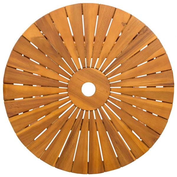 Grote foto vidaxl vouw tuin tafel naturel 60 x 75 cm massief acaciahout tuin en terras tuinmeubelen