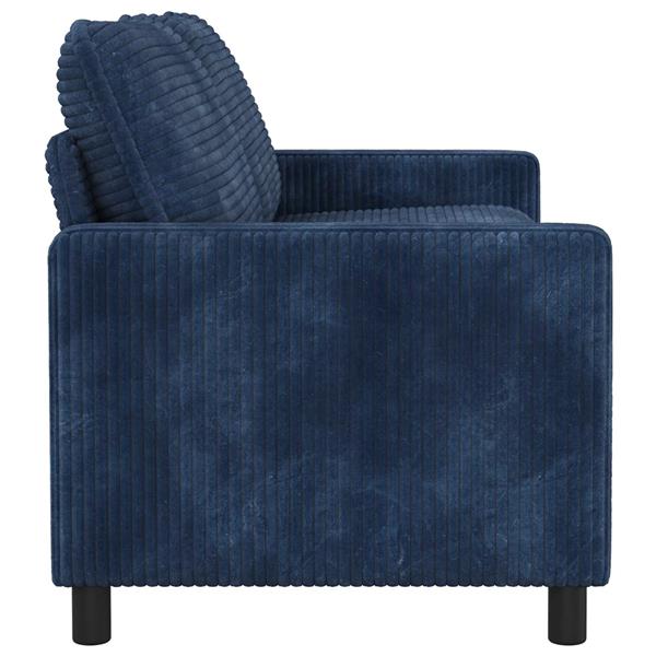 Grote foto vidaxl bank marineblauw 156 x 81 x 87 5 cm polyester huis en inrichting bankstellen