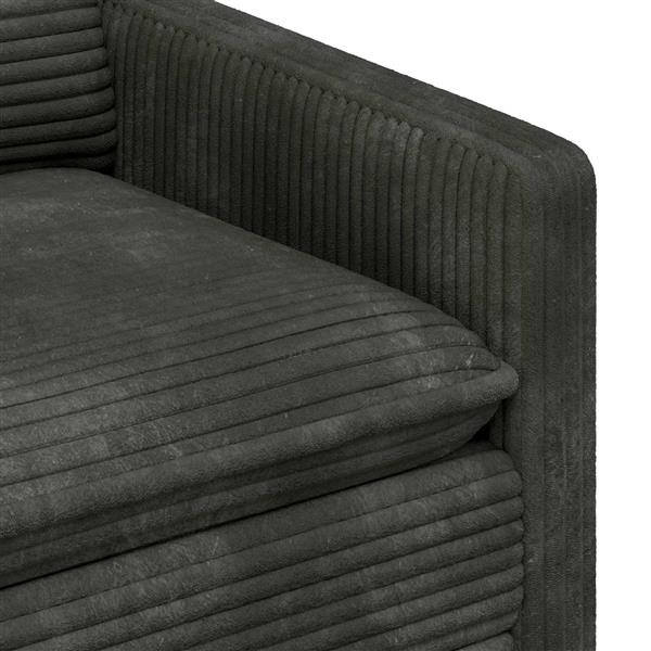 Grote foto vidaxl bank antracietkleurig 156 x 81 x 87 5 cm polyester huis en inrichting bankstellen