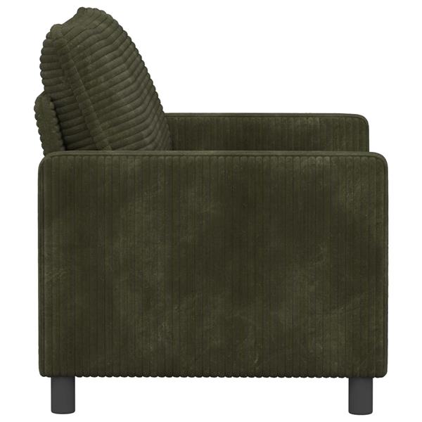 Grote foto vidaxl bank groen 126 x 81 x 87 5 cm polyester huis en inrichting bankstellen