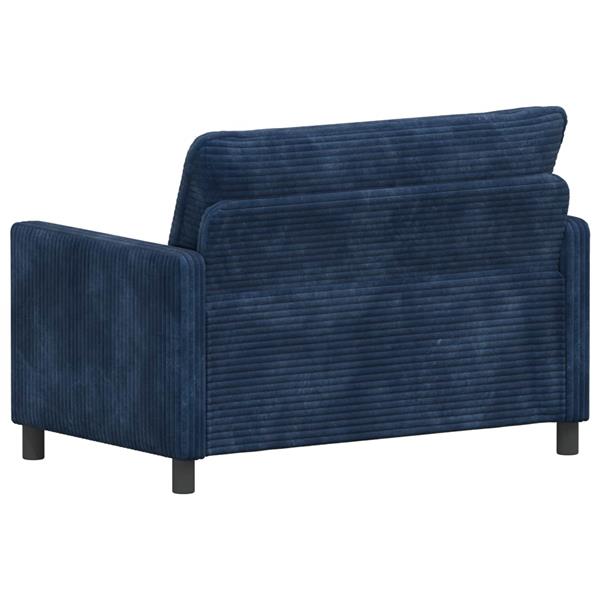 Grote foto vidaxl bank marineblauw 126 x 81 x 87 5 cm polyester huis en inrichting bankstellen
