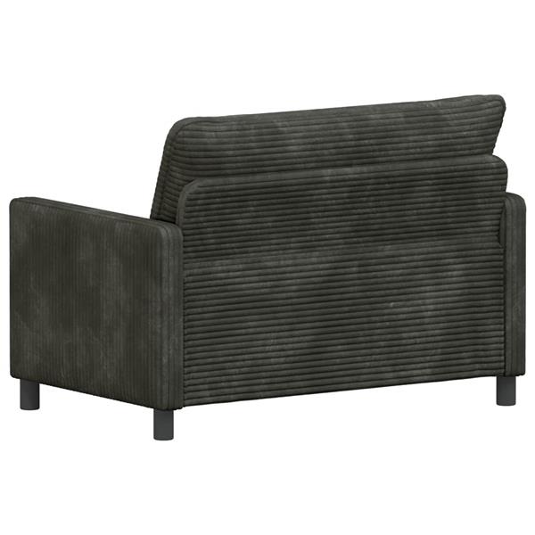 Grote foto vidaxl bank antracietkleurig 126 x 81 x 87 5 cm polyester huis en inrichting bankstellen