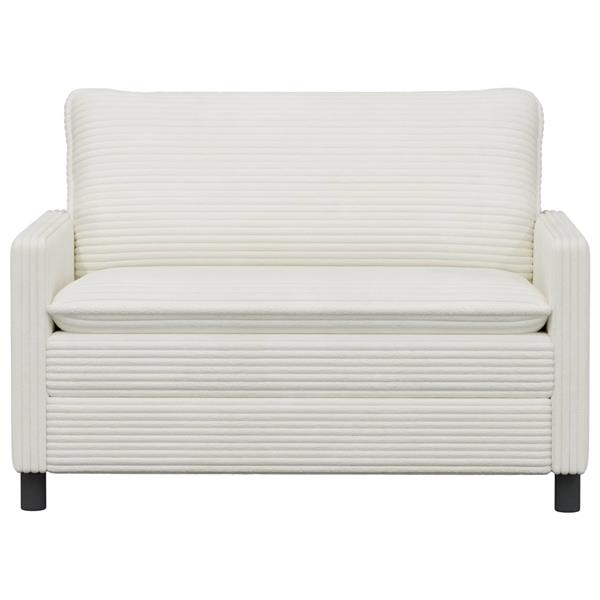 Grote foto vidaxl bank cr mekleurig 126 x 81 x 87 5 cm polyester huis en inrichting bankstellen
